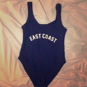 "East Coast" one piece bathing suit